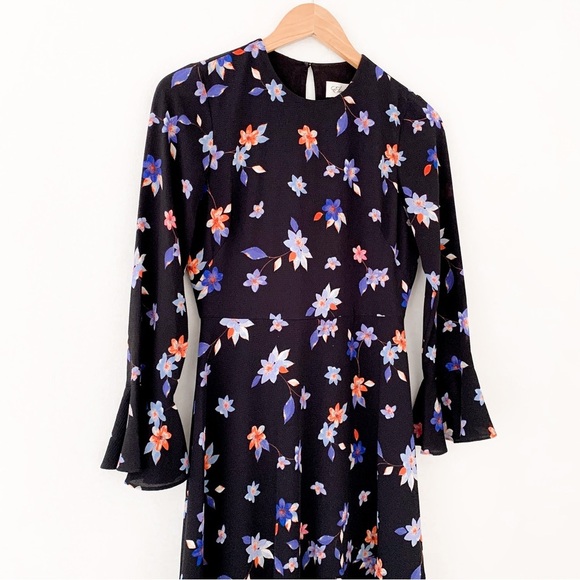 Eliza J Black Floral mini Dress - Picture 3 of 9